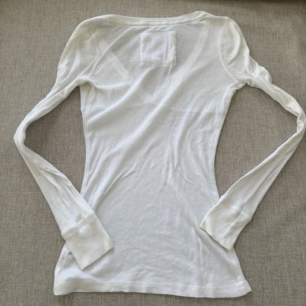 Y2K Vintage Abercrombie Babydoll V Neck Ribbed T Elena Gilbert Bella Swan - Picture 6 of 15